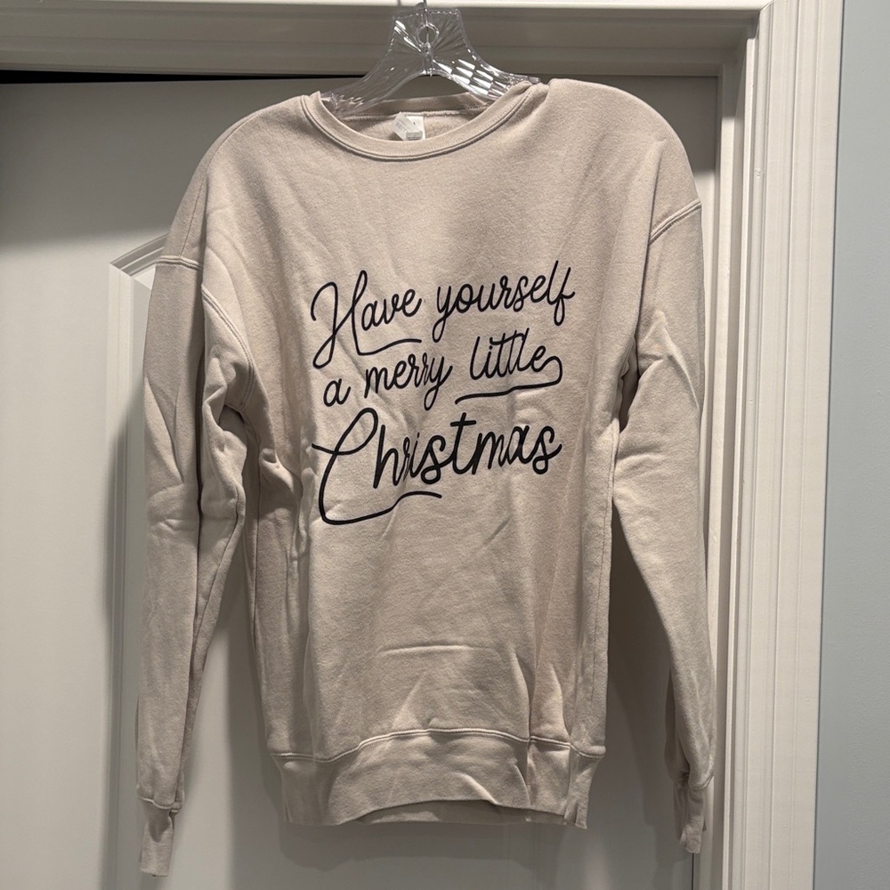 Cream Holiday Sweatshirt